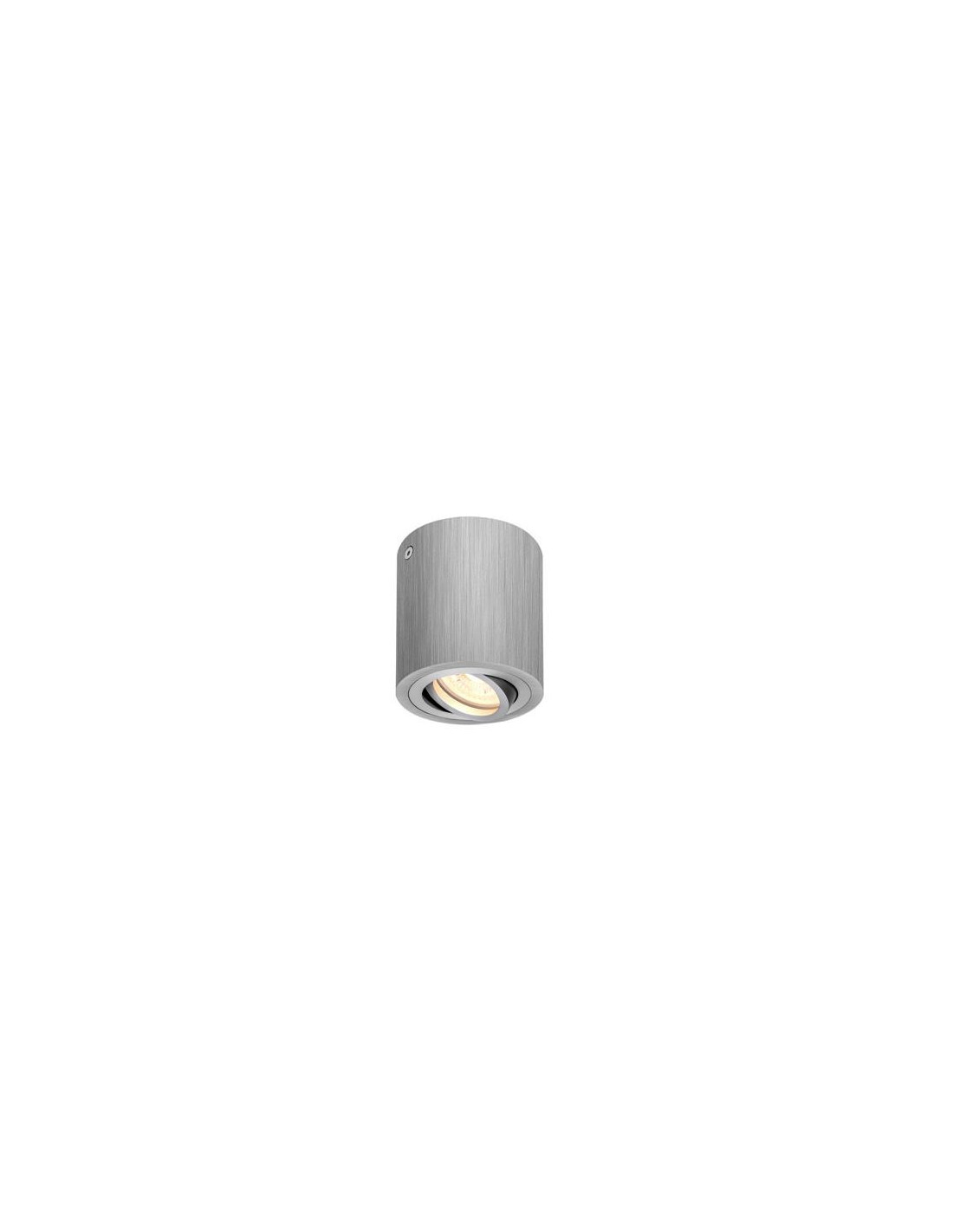 Plafonnier indoor apparent Triledo CL QPAR51 alu brossé max. 10W