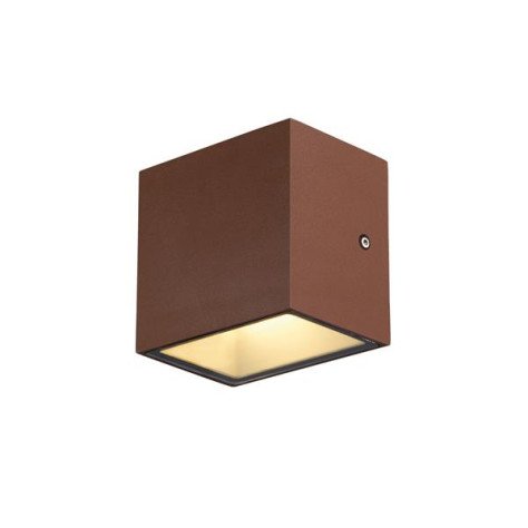 Applique/plafond outdoor apparent Sitra CUBE WL LED rouille IP44 3000K 10W