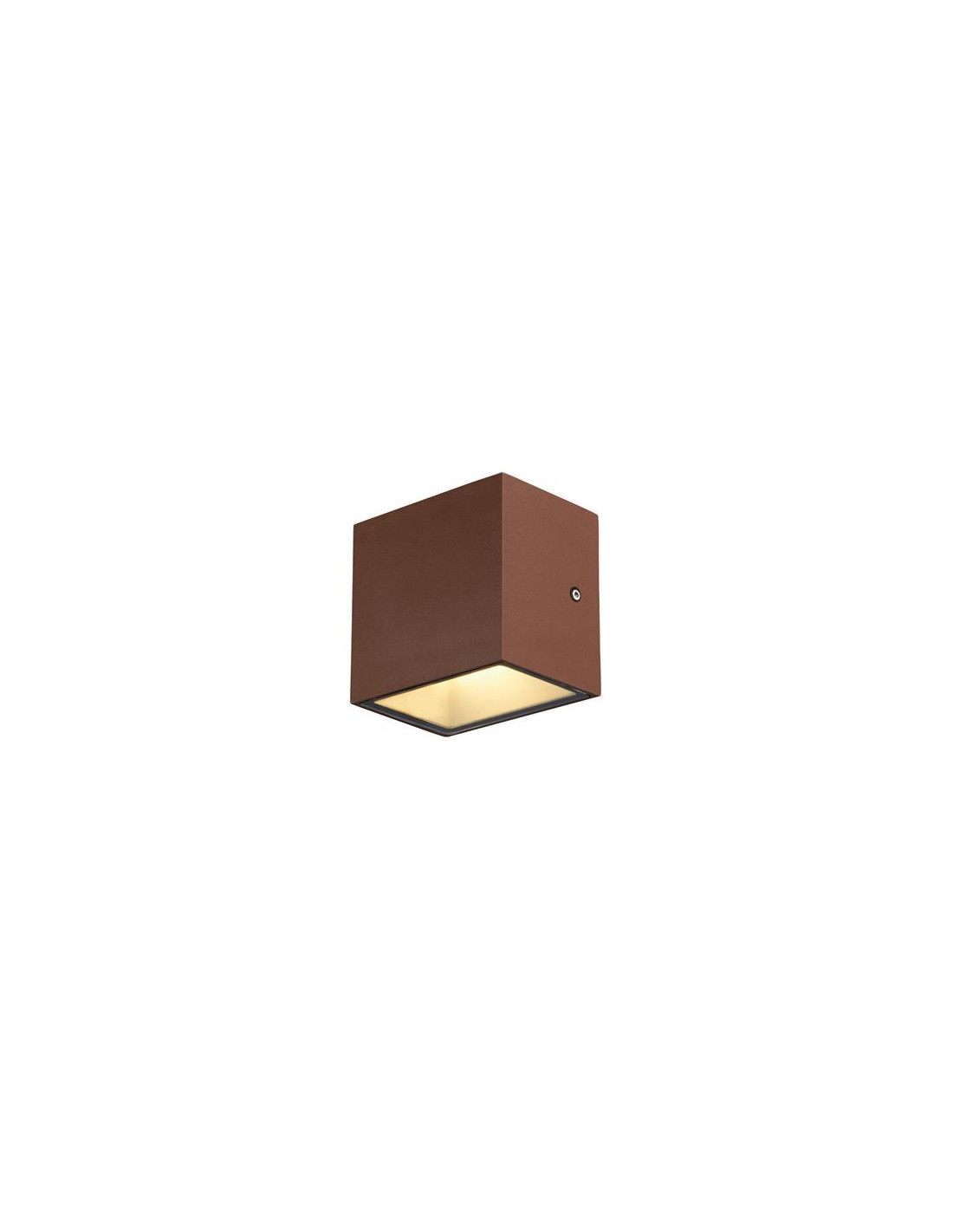 Applique/plafond outdoor apparent Sitra CUBE WL LED rouille IP44 3000K 10W