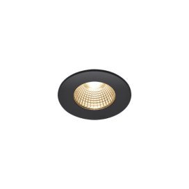 Encastré outdoor de plafond Patta-I LED rond DL IP65 noir 1800-3000K