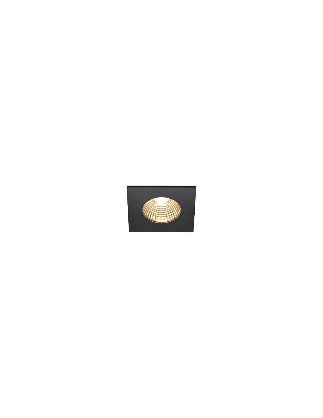 Encastré outdoor de plafond Patta-I LED carré DL IP65 noir 1800-3000K