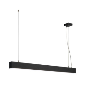 Suspension Glenos noir mat 1m 52W 4000K