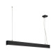 Suspension Glenos noir mat 1m 52W 4000K