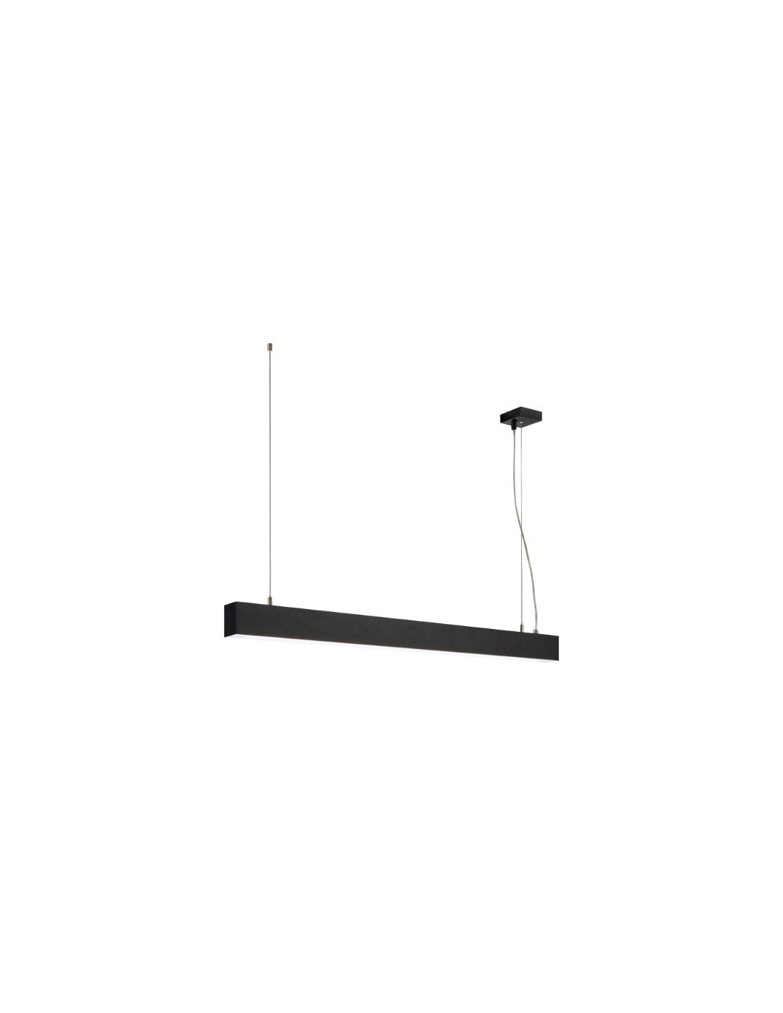 Suspension Glenos noir mat 1m 52W 4000K