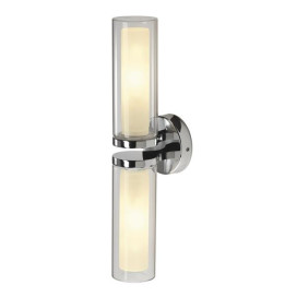Applique WL 106, chrome, verre double, 1xE14