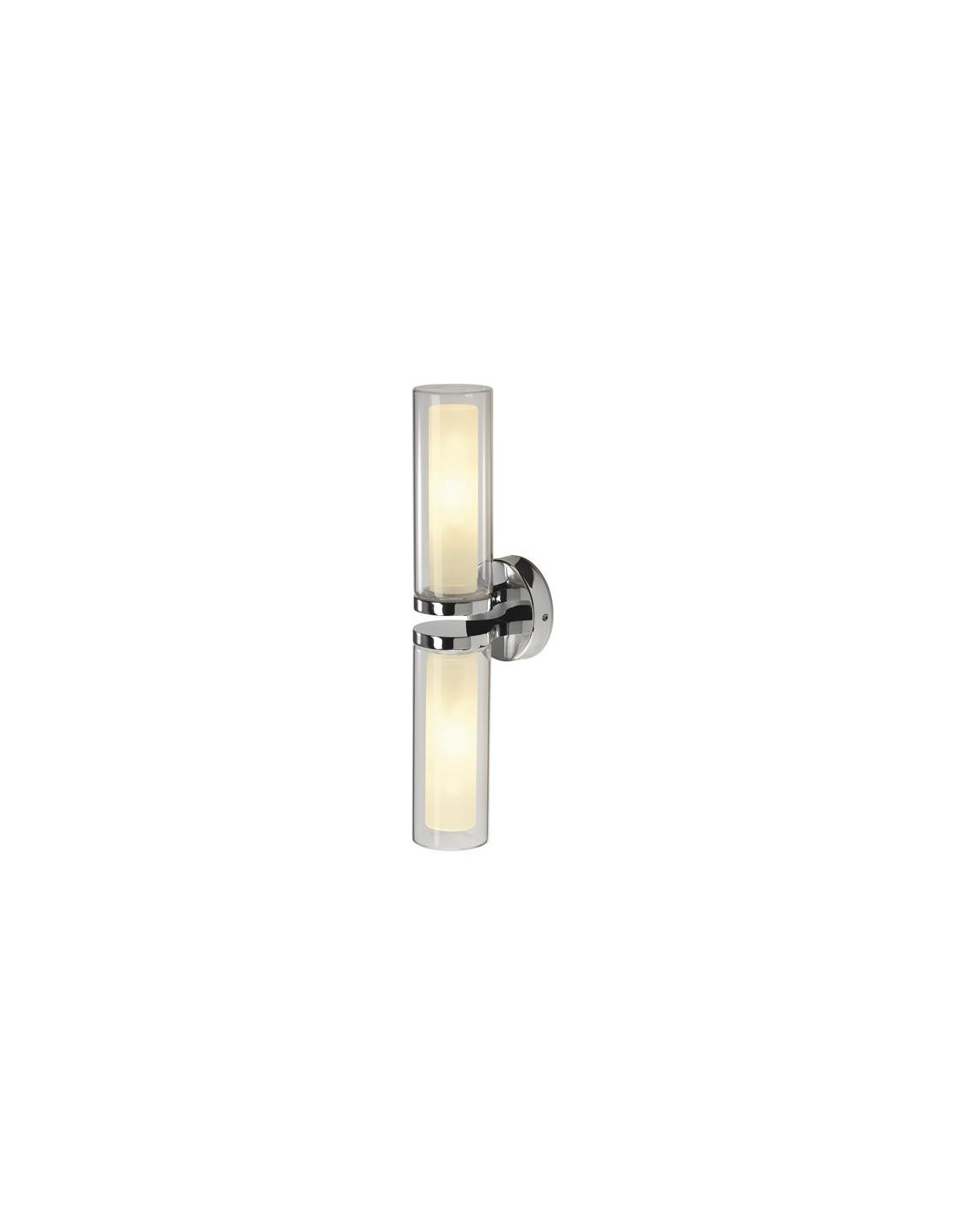 Applique WL 106, chrome, verre double, 1xE14