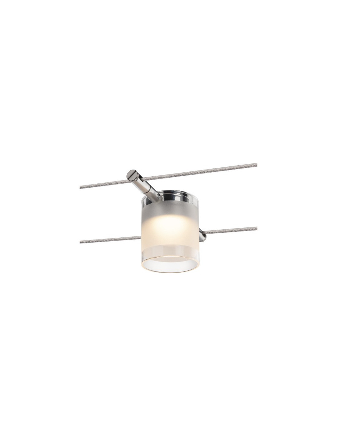 Luminaire sur câble Comet pour système câble basse tension Tenseo 2700K chrome
