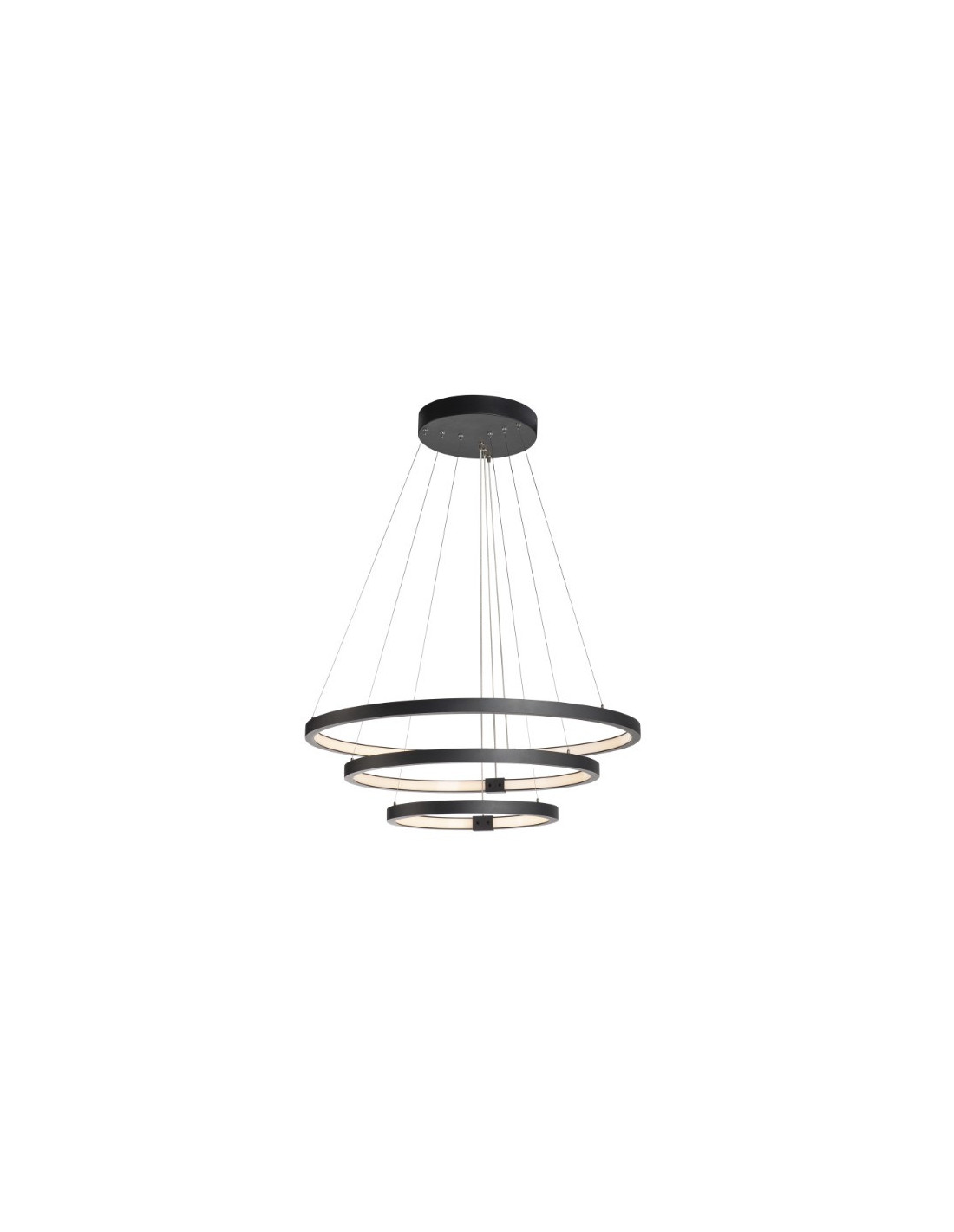 Parsec TRIO DALI suspension intérieure LED noire 3000/4000K