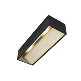 Logs In L applique en saillie intérieure LED noir/dorée 2000-3000K DIM-TO-WARM