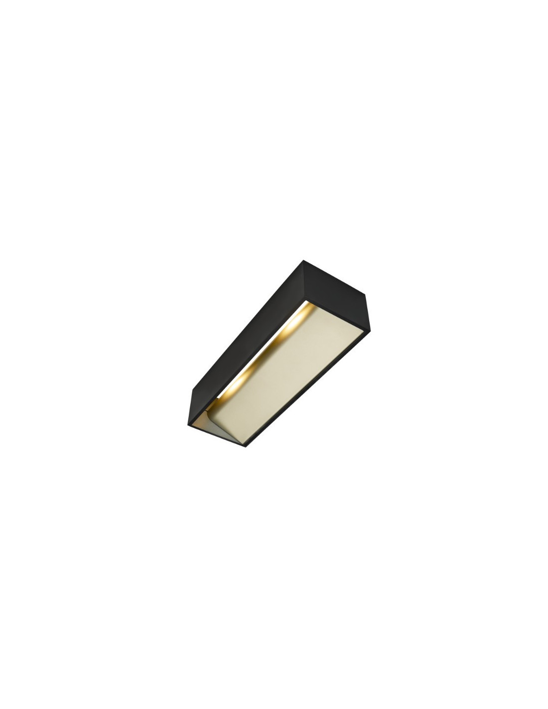 Logs In L applique en saillie intérieure LED noir/dorée 2000-3000K DIM-TO-WARM