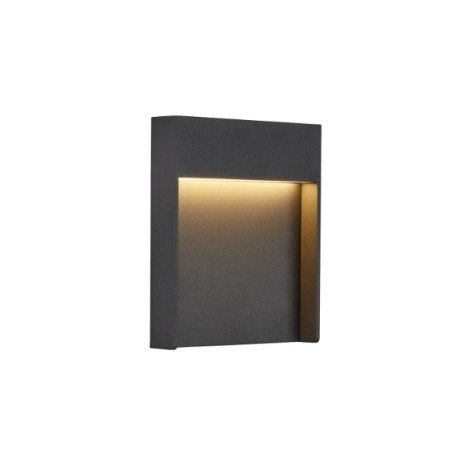 Flatt applique en saillie extérieure LED 3000K IP65 anthracite