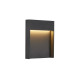 Flatt applique en saillie extérieure LED 3000K IP65 anthracite