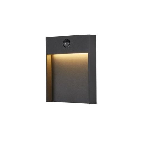 Flatt sensor applique en saillie extérieure LED 3000K IP65 anthracite