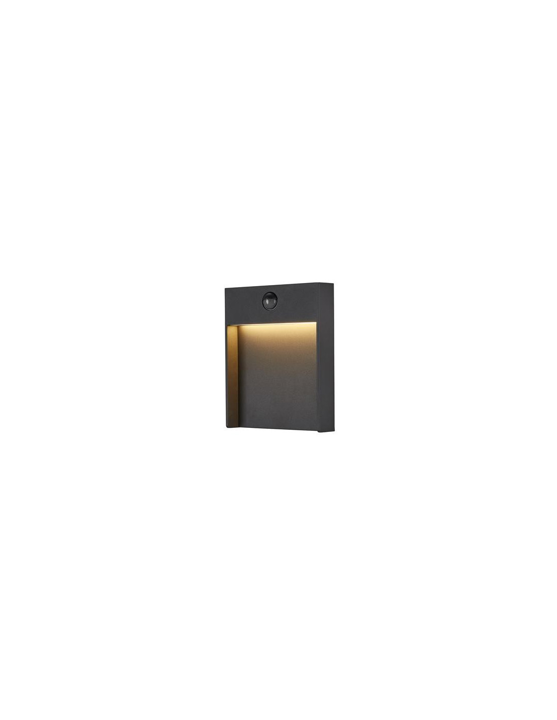 Flatt sensor applique en saillie extérieure LED 3000K IP65 anthracite