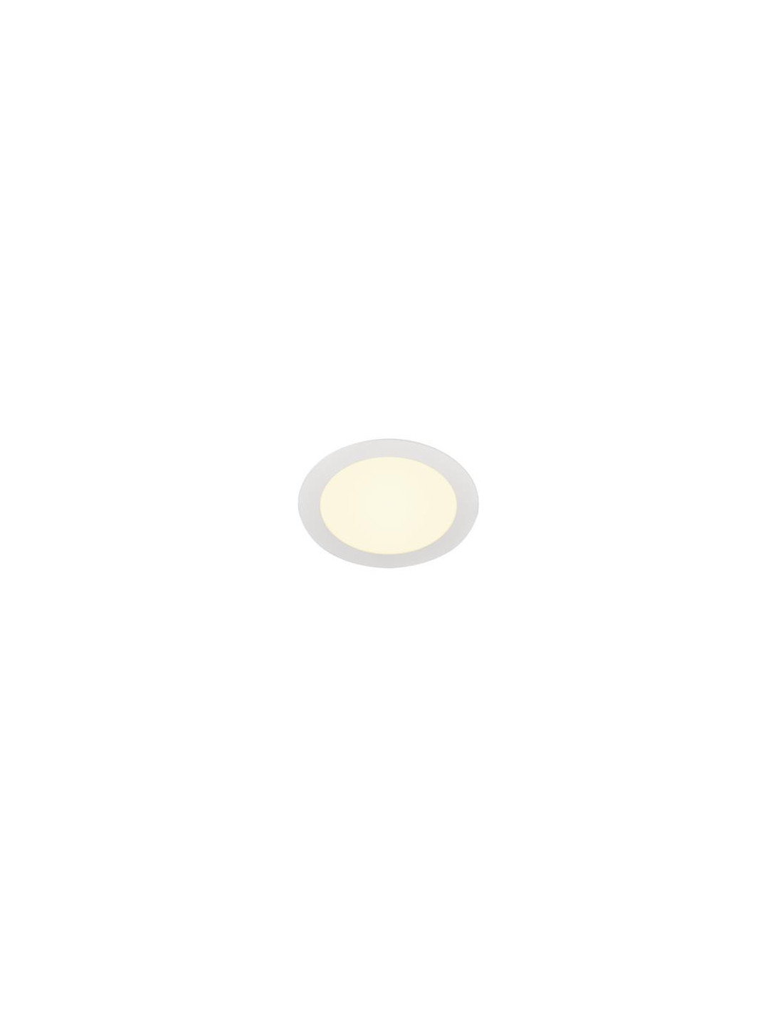 Senser 18 encastré intérieur de plafond LED rond blanc 3000K