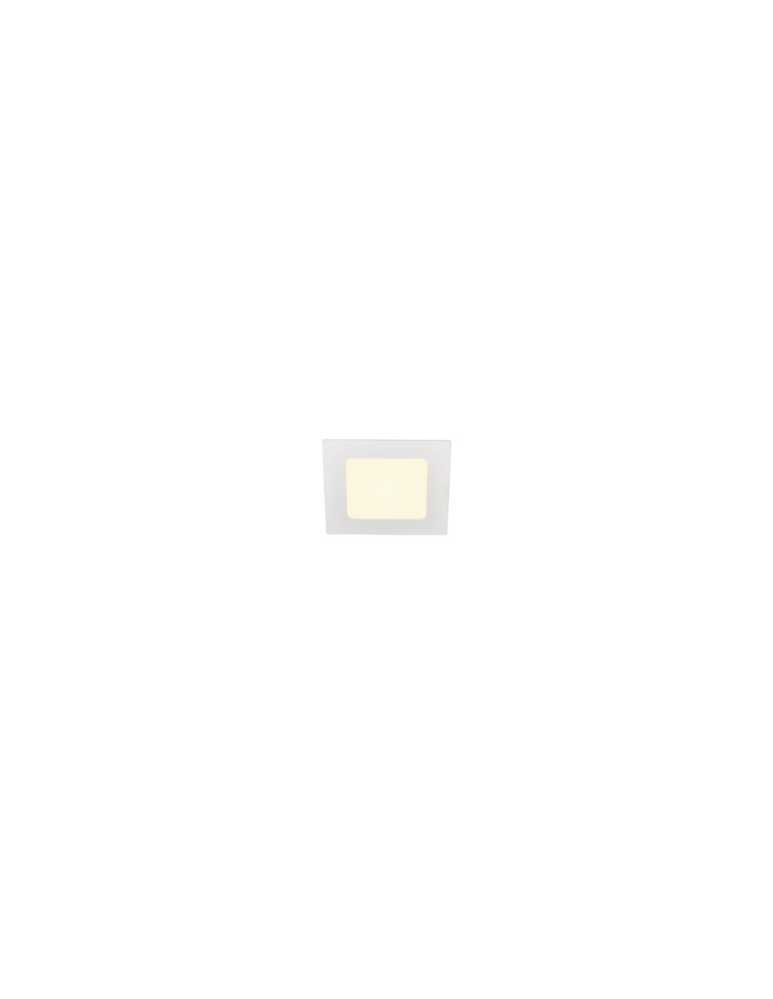 Senser 12 encastré intérieur de plafond LED carré blanc 3000K