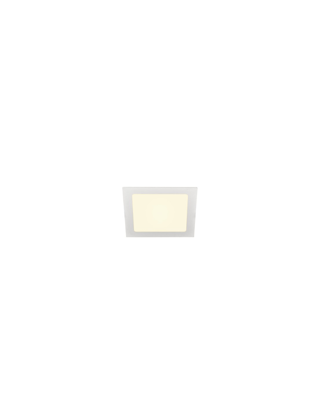 Senser 18 encastré intérieur de plafond LED carré blanc 3000K