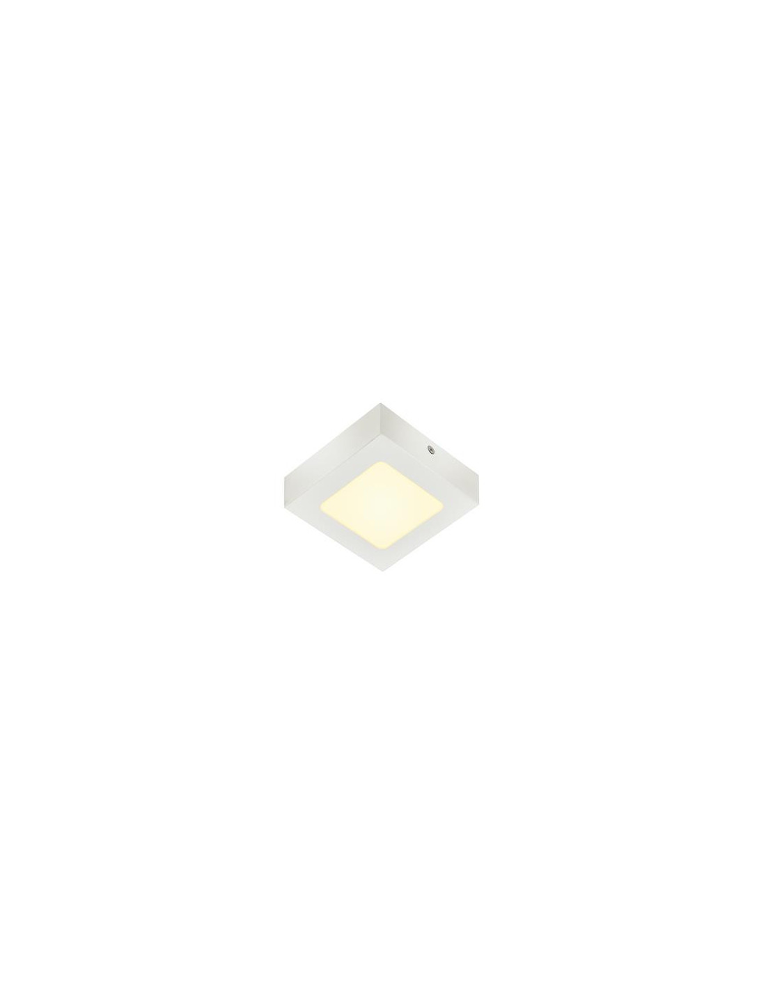Senser 12 plafonnier en saillie intérieur LED carré blanc 3000K