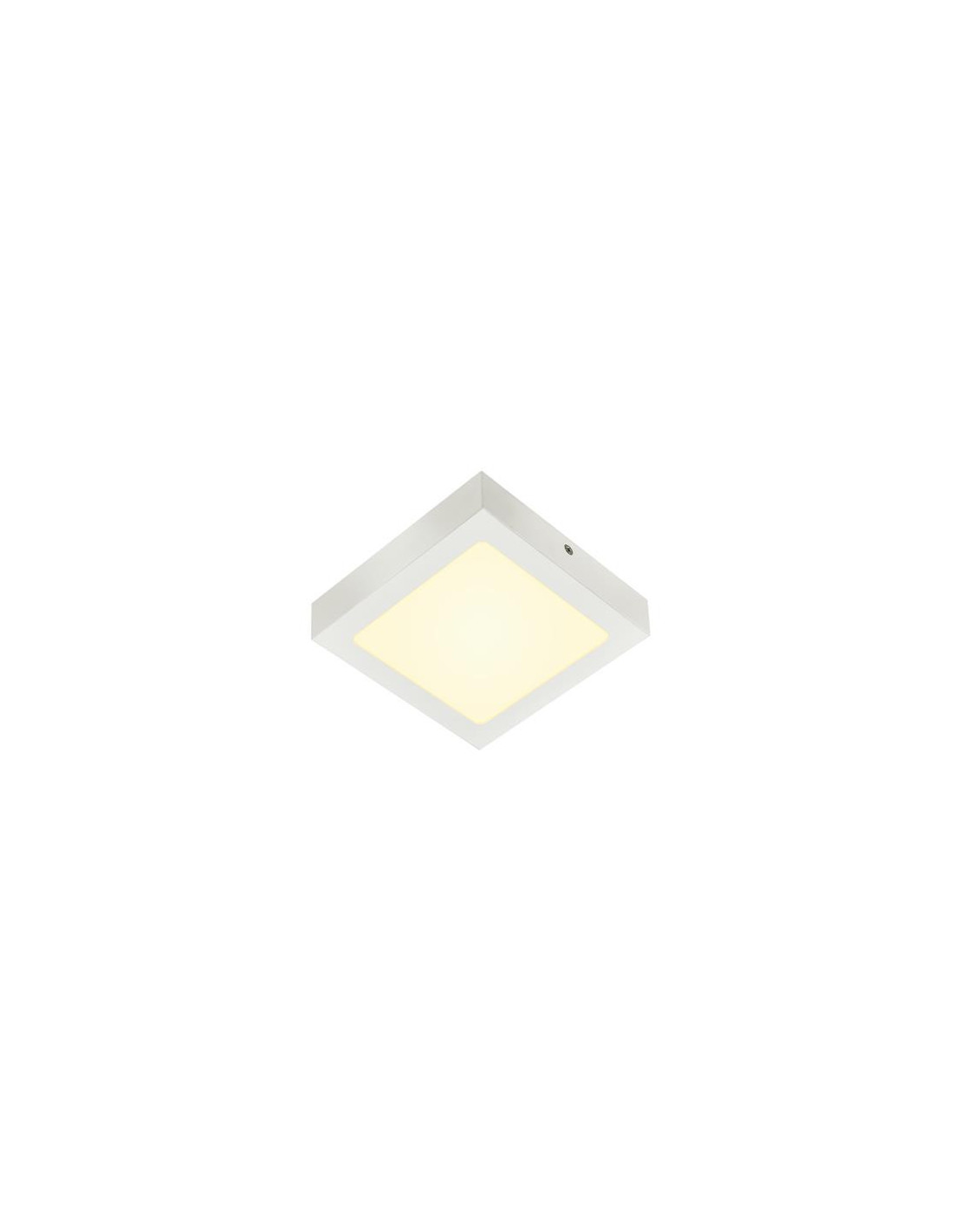 Senser 18 plafonnier en saillie intérieur LED carré blanc 3000K