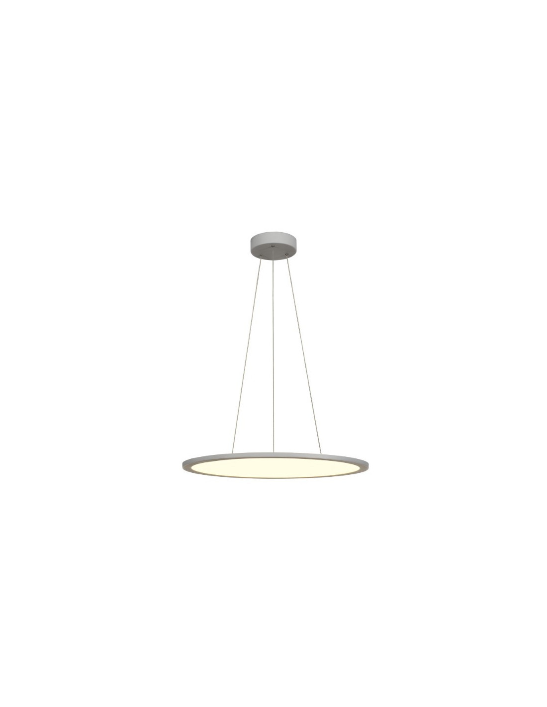 Panel 60 DALI suspension intérieure LED ronde grise 4000K