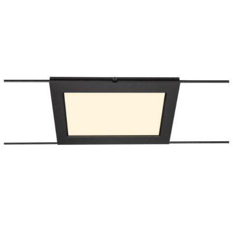 Plytta rectangulaire suspension pr câble de suspension 12V 2700K noir