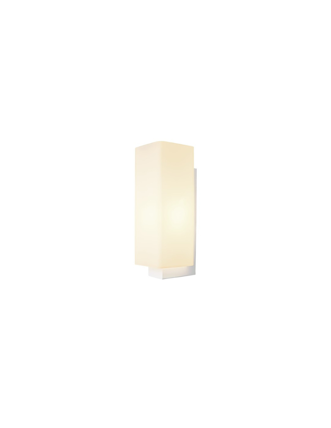 Quadrass applique apparente indoor E27 blanche