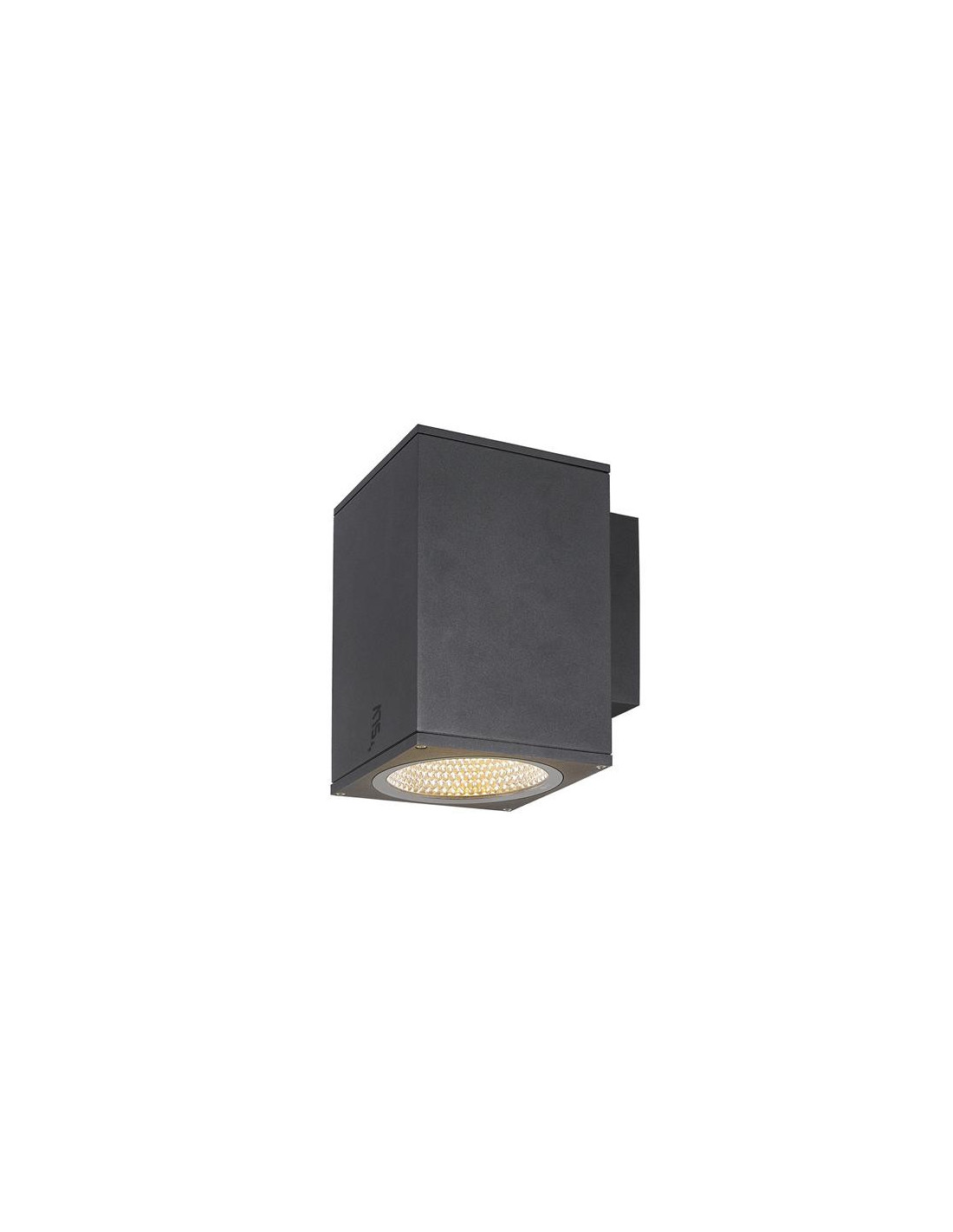 Enola square L applique apparente single LED outdoor anthracite CCT 3000/4000 K