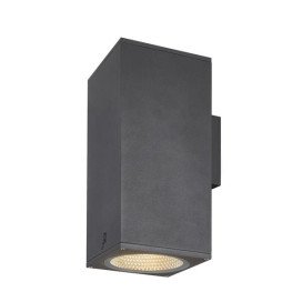 Enola square up/down L applique apparente LED outdoor anthracite CCT 3000/4000 K