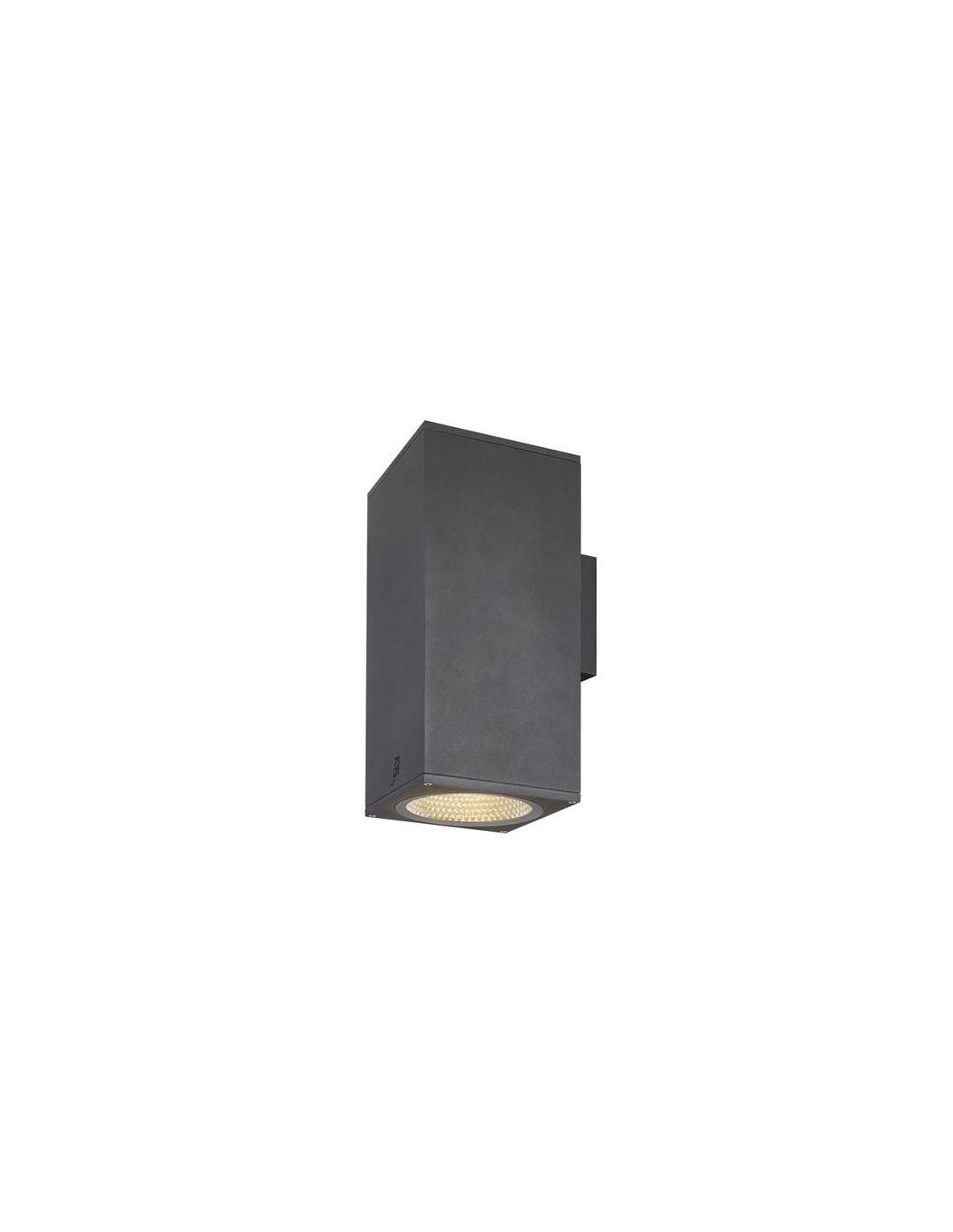 Enola square up/down L applique apparente LED outdoor anthracite CCT 3000/4000 K
