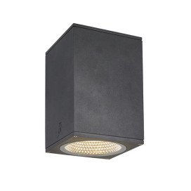 Enola square L plafonnier apparent LED outdoor anthracite CCT 3000/4000 K