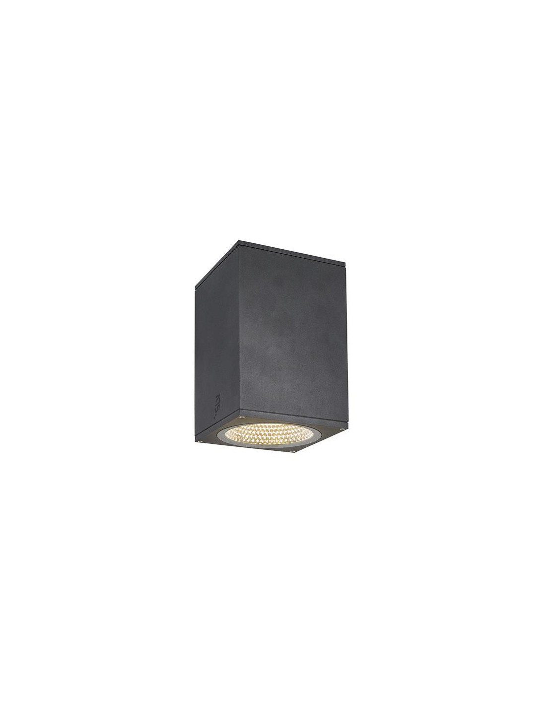 Enola square L plafonnier apparent LED outdoor anthracite CCT 3000/4000 K