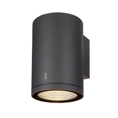 Enola round L applique apparente single LED outdoor anthracite CCT 3000/4000 K