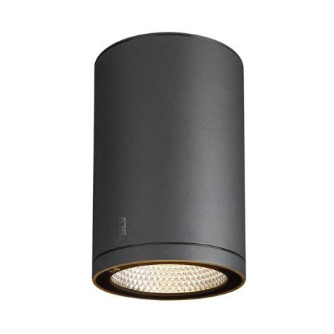 Enola round L plafonnier apparent LED outdoor anthracite CCT 3000/4000 K