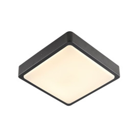 Ainos square sensor applique/plafonnier LED outdoor anthracite comm CCT 3/4000K