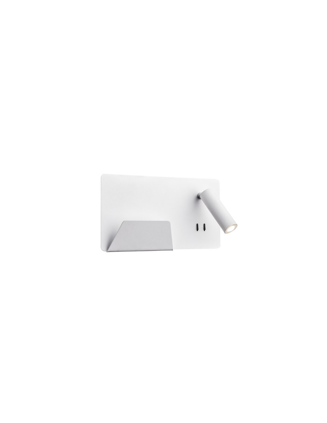 Somnila spot applique apparente LED indoor 3000 K blanche version à gauche USB