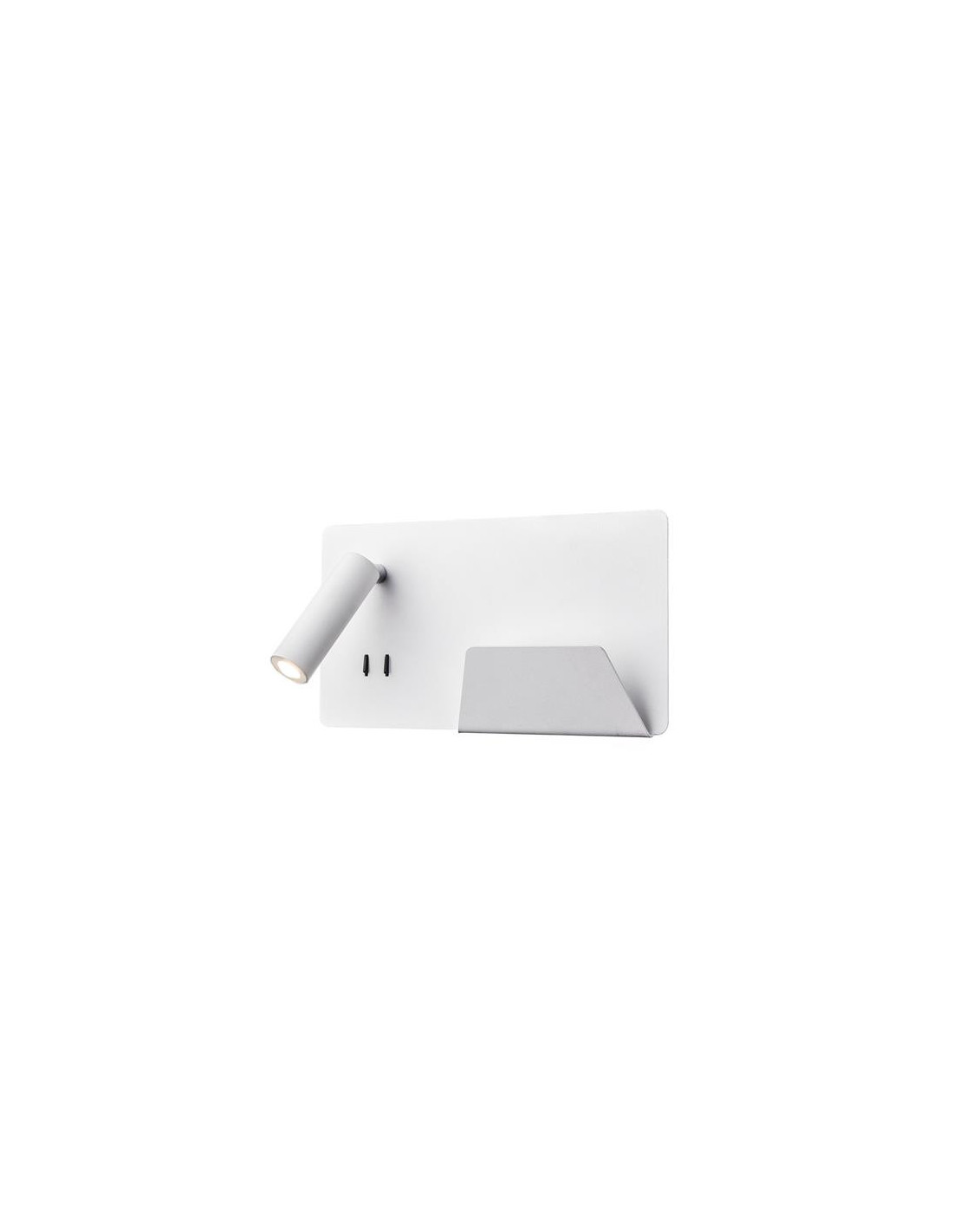 Somnila spot applique apparente LED indoor 3000 K blanche version à droite USB