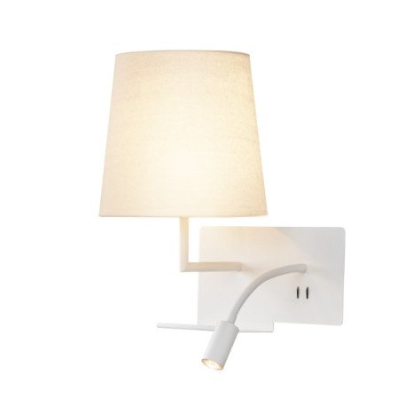 Somnila flex applique apparente LED indoor 3000 K blanche version à gauche USB