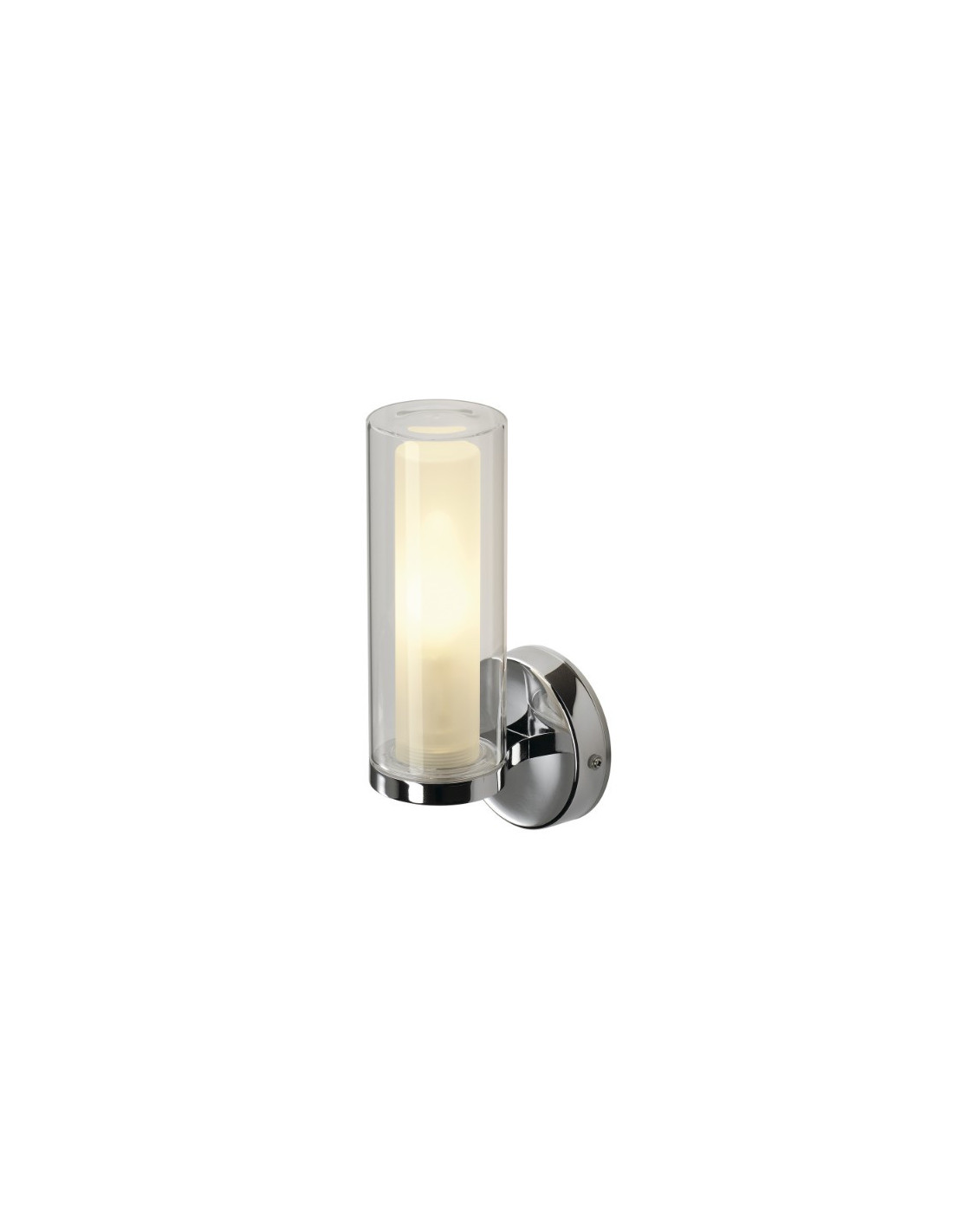 Applique WL 105, chrome, verre double, 1xE14