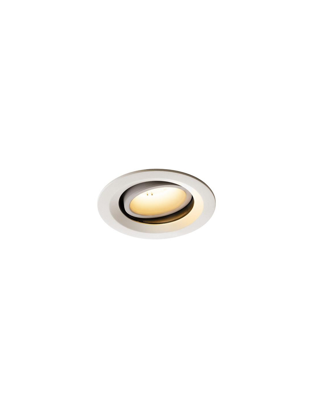 Numinos move DL M plafonnier encastré LED blanc/blanc 2700K 20° inclin/pivo