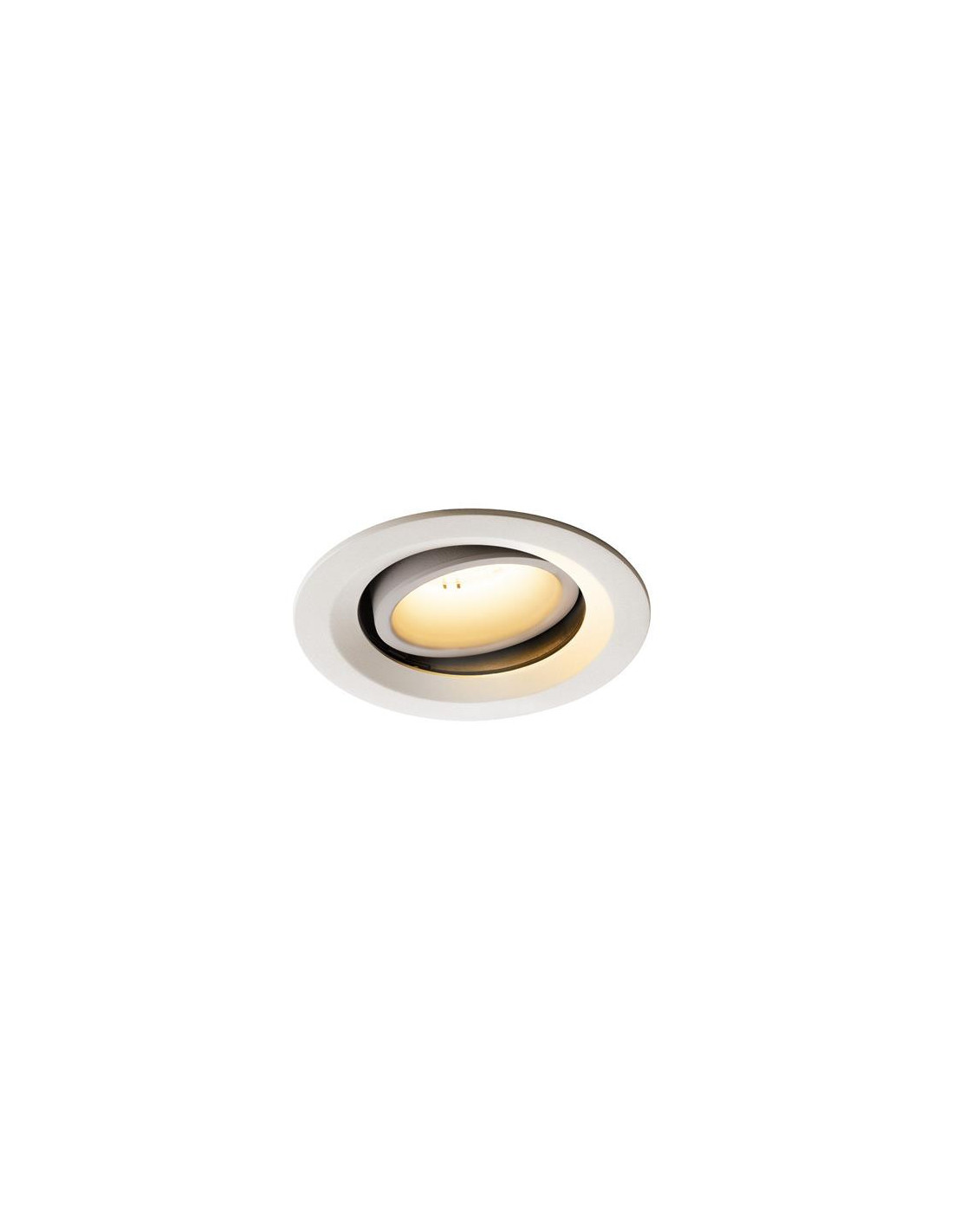 Numinos move DL M plafonnier encastré LED blanc/blanc 2700K 55° inclin/pivo