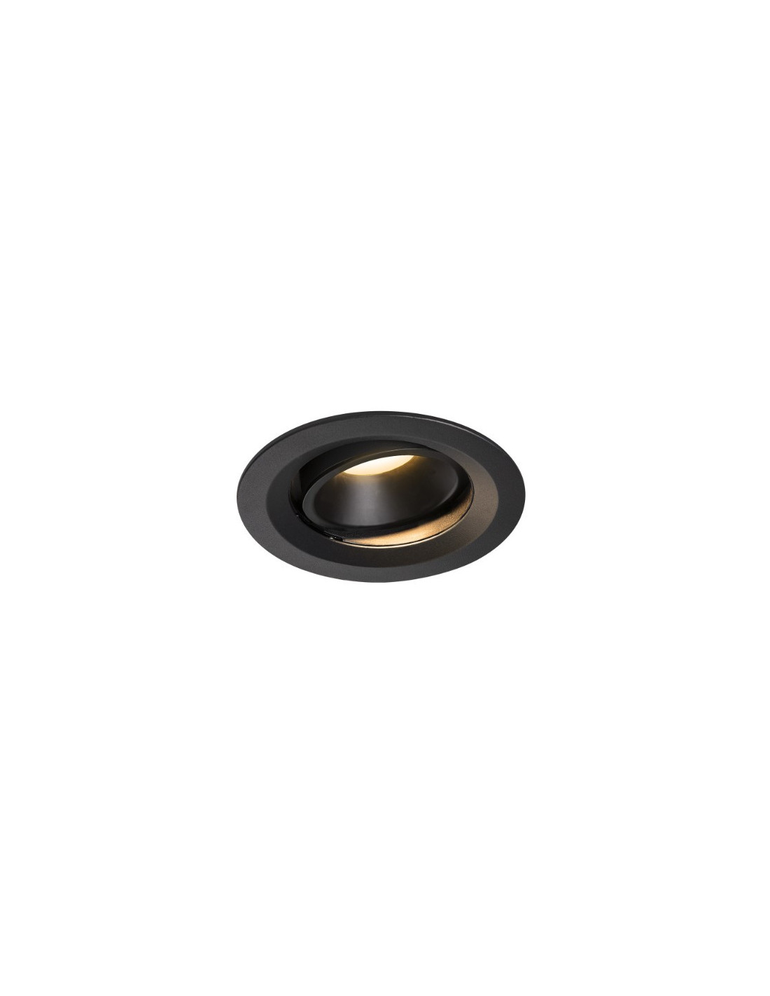 Numinos move DL M plafonnier encastré LED noir/noir 3000K 55° inclin/pivo