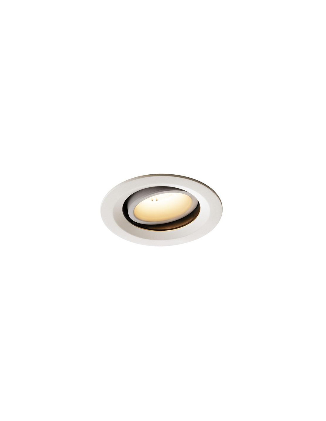 Numinos move DL M plafonnier encastré LED blanc/blanc 3000K 20° inclin/pivo