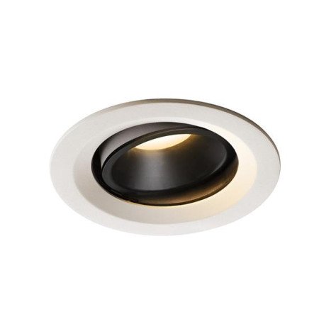 Numinos move DL M plafonnier encastré LED blanc/noir 3000K 40° inclin/pivo