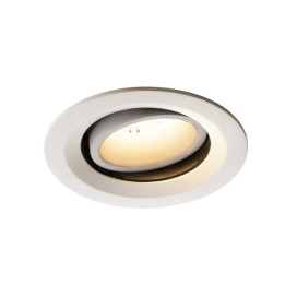 Numinos move DL M plafonnier encastré LED blanc/blanc 3000K 40° inclin/pivo