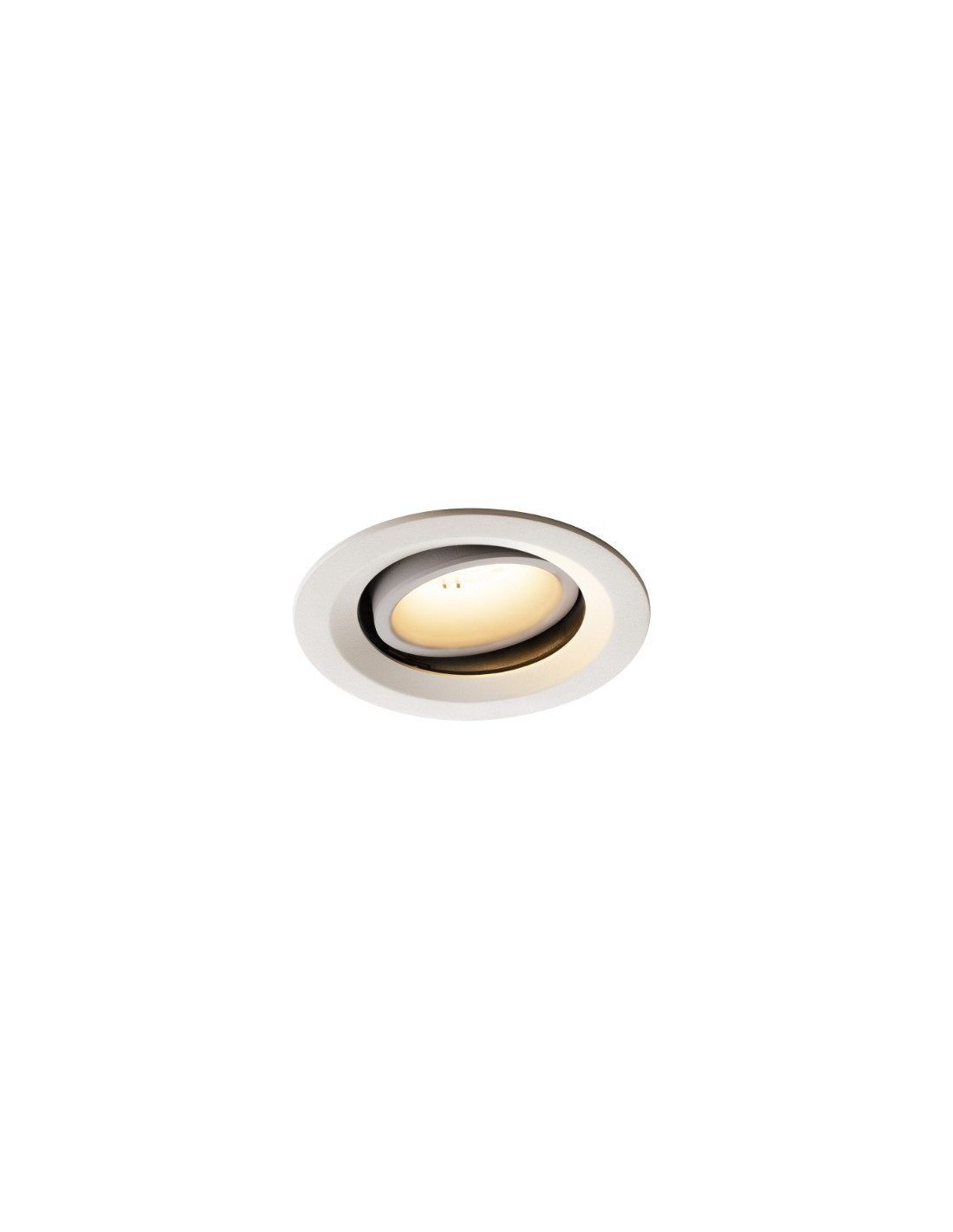 Numinos move DL M plafonnier encastré LED blanc/blanc 3000K 40° inclin/pivo