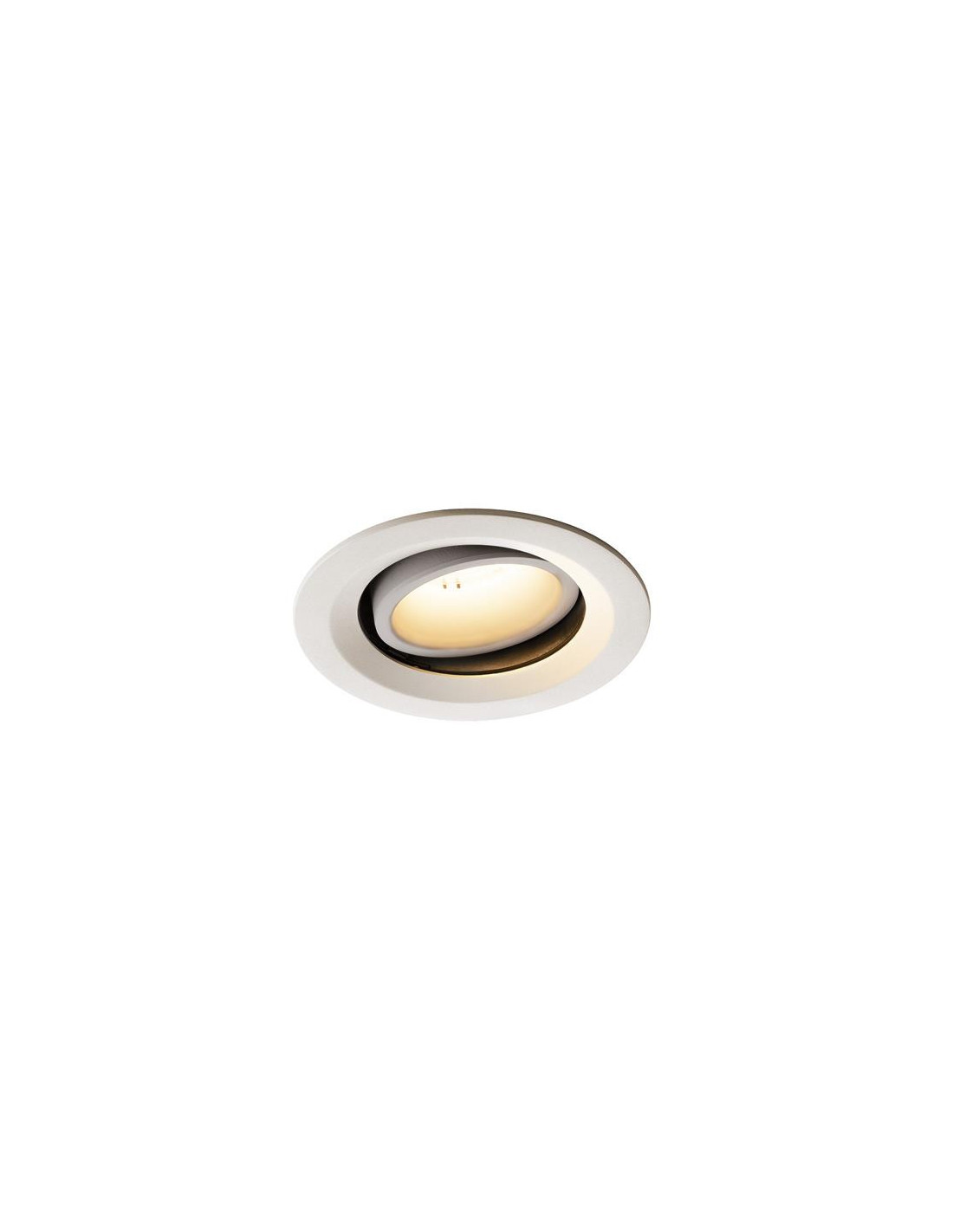 Numinos move DL M plafonnier encastré LED blanc/blanc 3000K 55° inclin/pivo