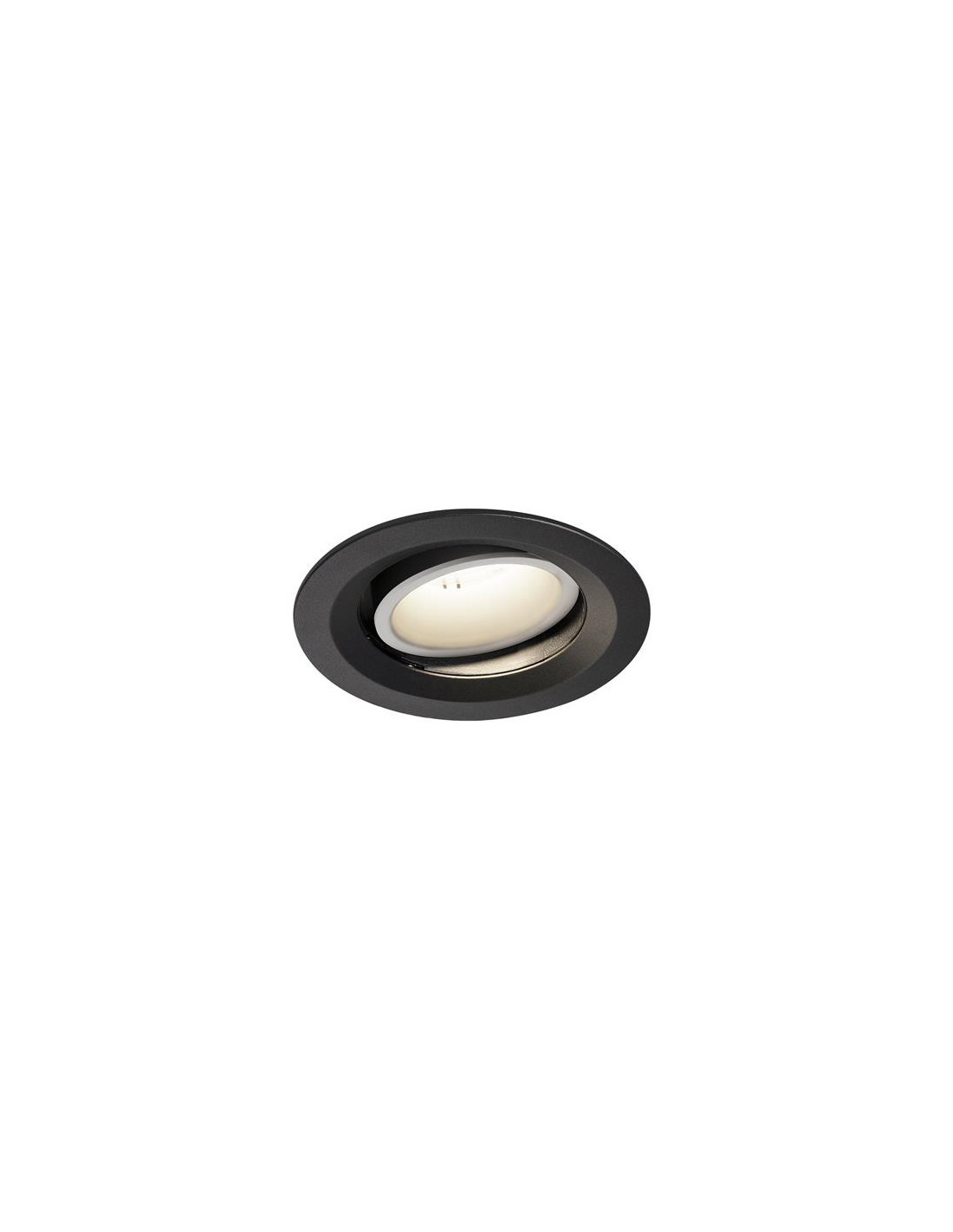 Numinos move DL M plafonnier encastré LED noir/blanc 4000K 40° inclin/pivo