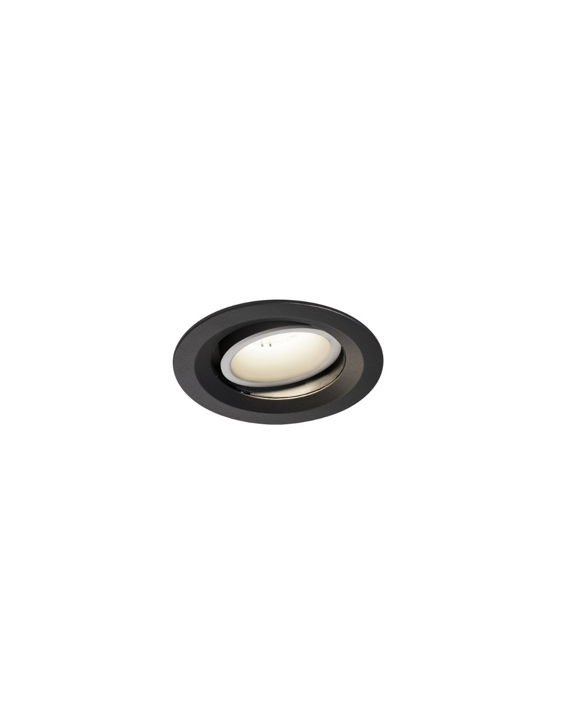 Numinos move DL M plafonnier encastré LED noir/blanc 4000K 55° inclin/pivo