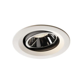 Numinos move DL M plafonnier encastré LED blanc/chromé 4000K 20° inclin/pivo