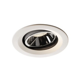 Numinos move DL M plafonnier encastré LED blanc/chromé 4000K 40° inclin/pivo